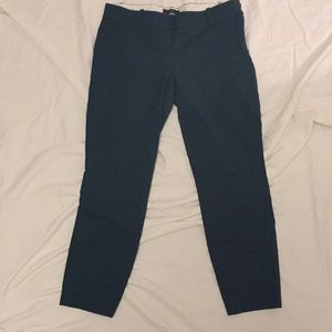 J Crew Minnie Pants - Dark Green, Size 4